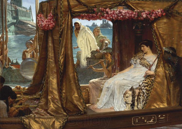 Alma-Tadema, Sir Lawrence The Meeting of Antony and Cleopatra (mk23) Spain oil painting art